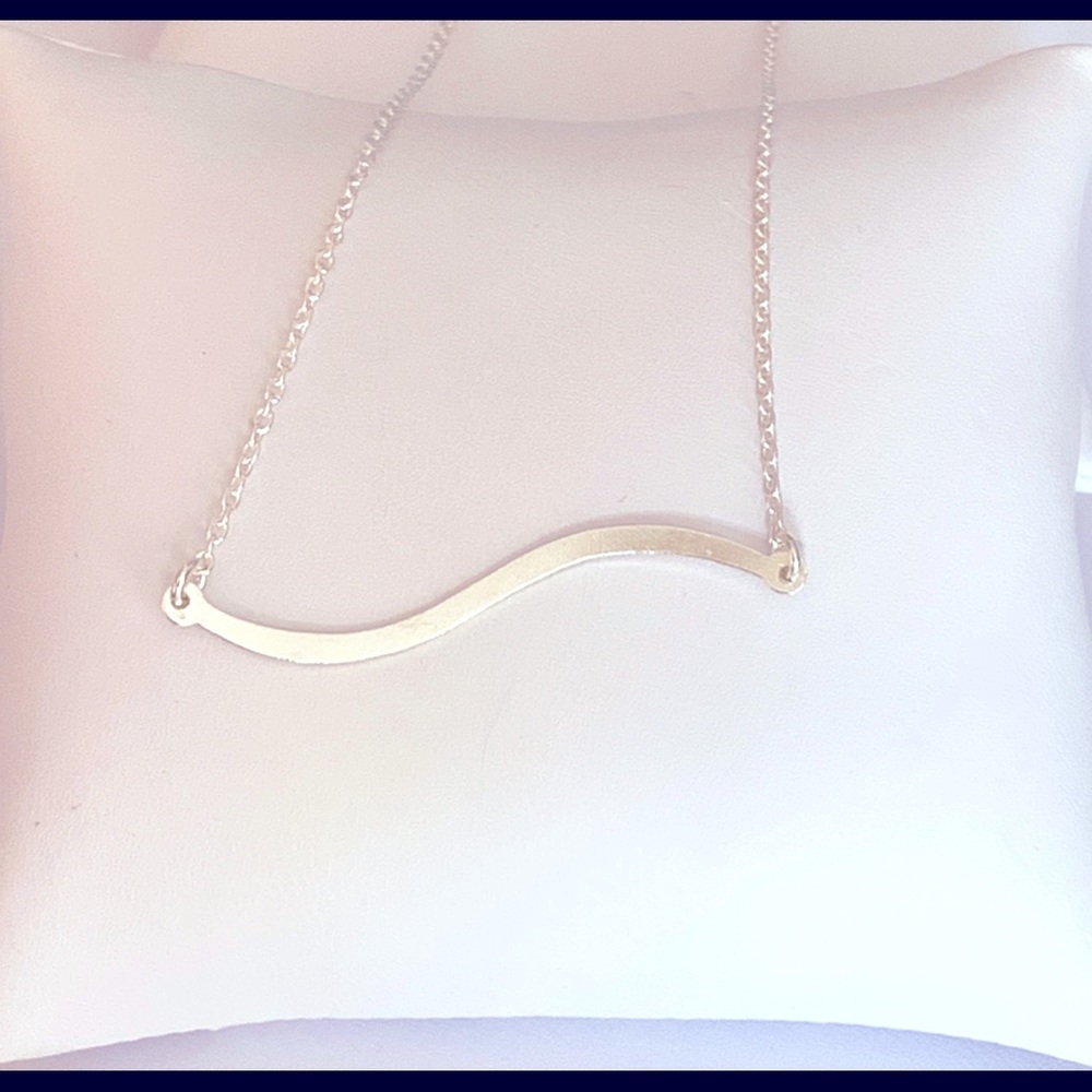 Pretty Bar Necklace 925 Sterling - Picture 2 of 4